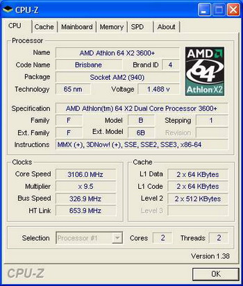 Athlon 64 X2 3600+ 65nm overclocking