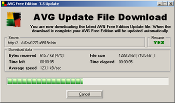 AVG Antivirus Free Edition update