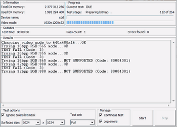 Video Memory Stress Test v.1.4